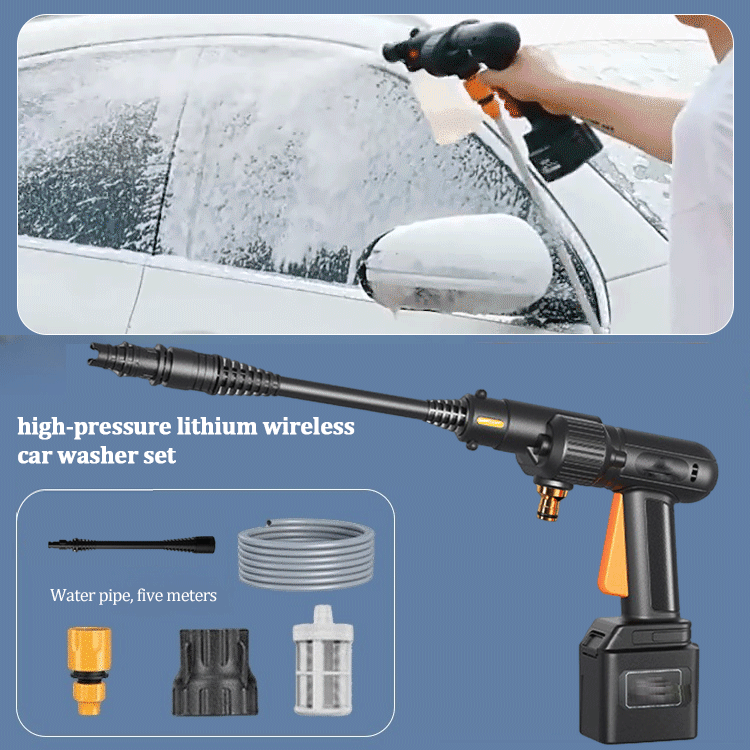 high pressure lithium wireless car washer set