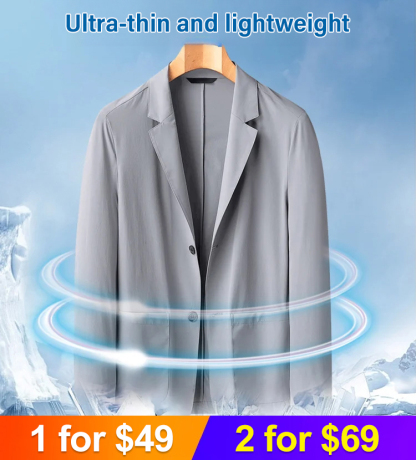 Men's lightweight casual suit jacket