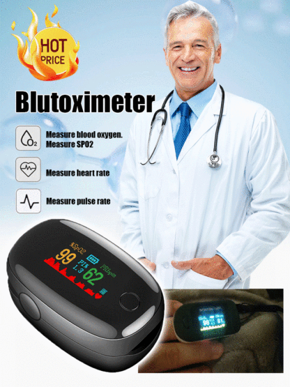 TFT finger clip home blood oxygen saturation monitoring gemstone oximeter