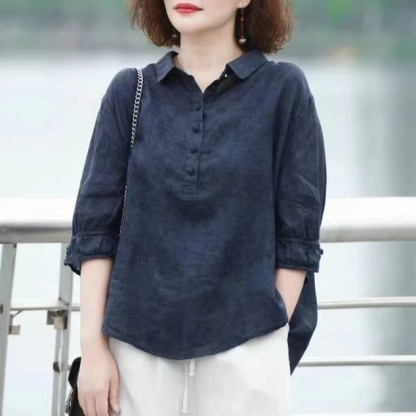 Slimming and Flattering Jacquard Blouse for Women