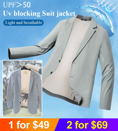 Men's lightweight casual suit jacket