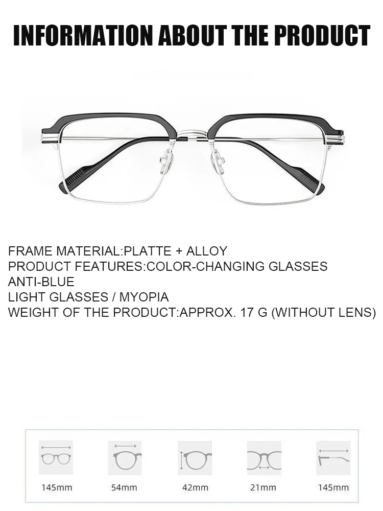 Unisex Large Frame Non-Prescription Safety Glasses