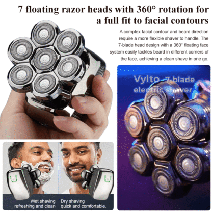 Seven Blade Head Shaver