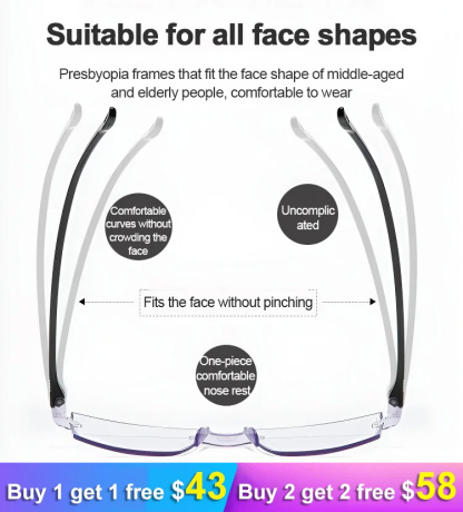 Intelligent zoom anti blue light presbyopia glasses