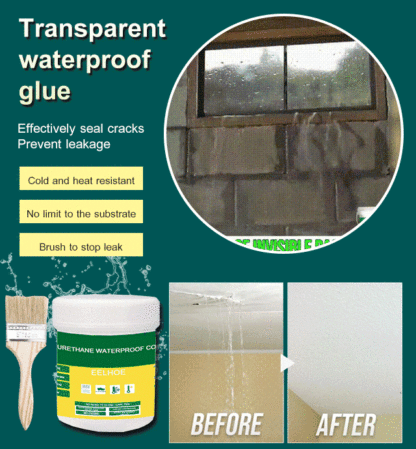 Transparent waterproof glue