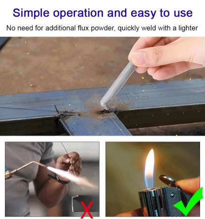 Universal Low Temperature Easy Melt Stainless Steel Welding Rods 
