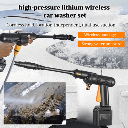 high pressure lithium wireless car washer set