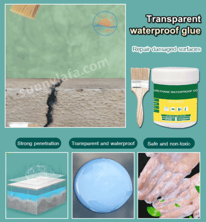 Transparent waterproof glue
