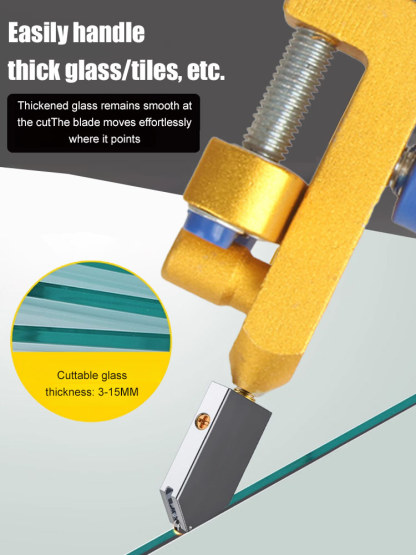 Integrated Glass Cutter and Tile Opener