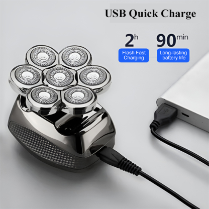 Seven Blade Head Shaver