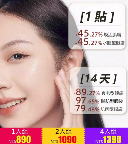【回購客10萬+】14天消眼袋抗皺眼膜貼