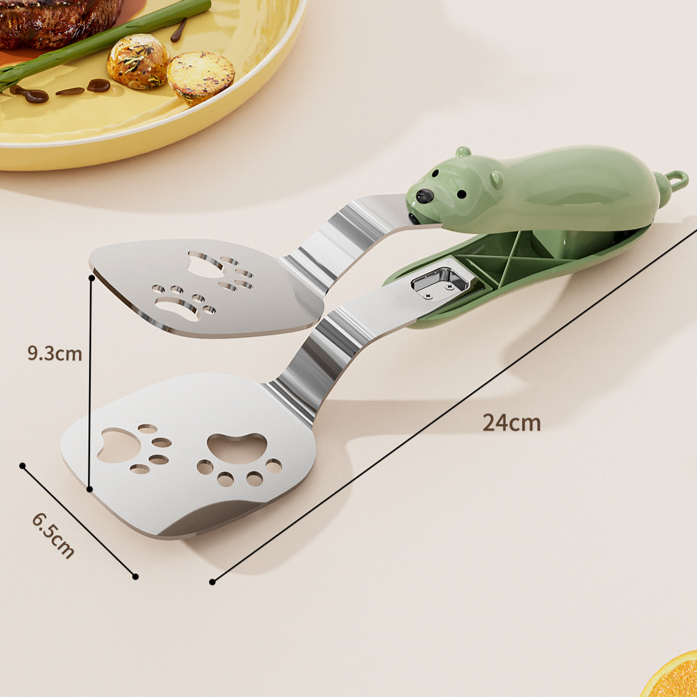 防燙防滑帶鎖扣牛排夾燒鏟菜夾