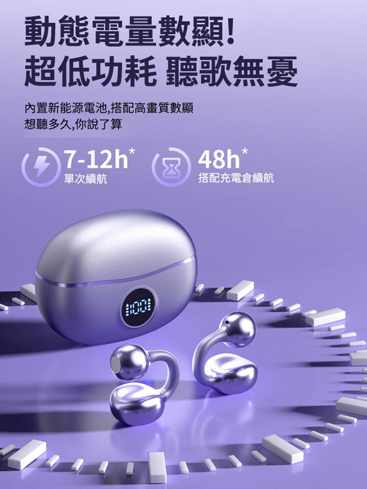 雲朵氣囊耳夾AI耳機
