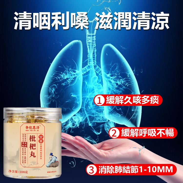 【清肺消痰】無蔗糖甘草枇杷丸