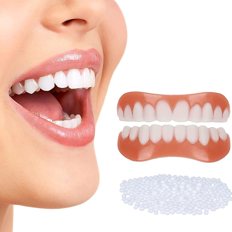 Whitening artificial teeth dentures