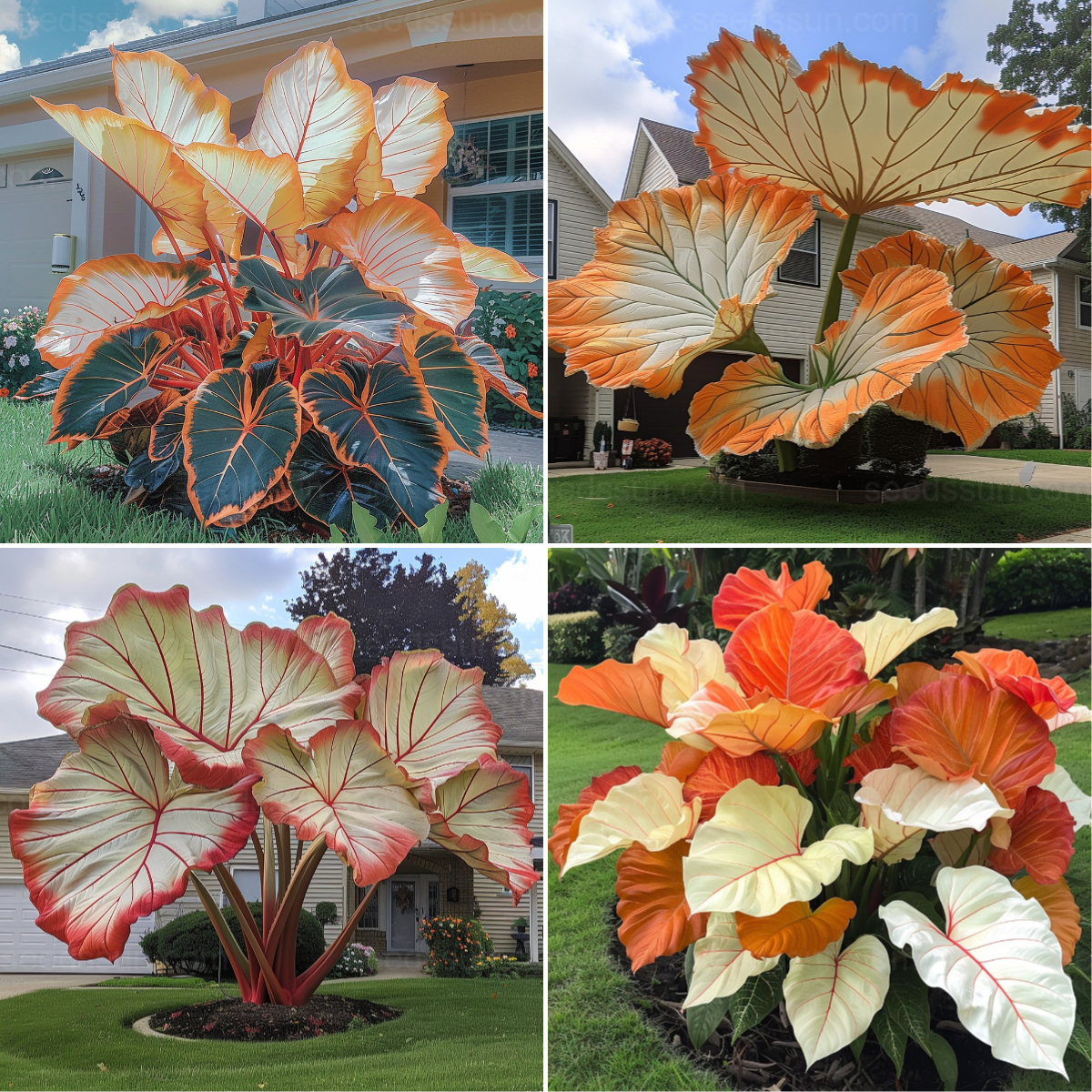 Colorful Giant Caladium Seeds Set