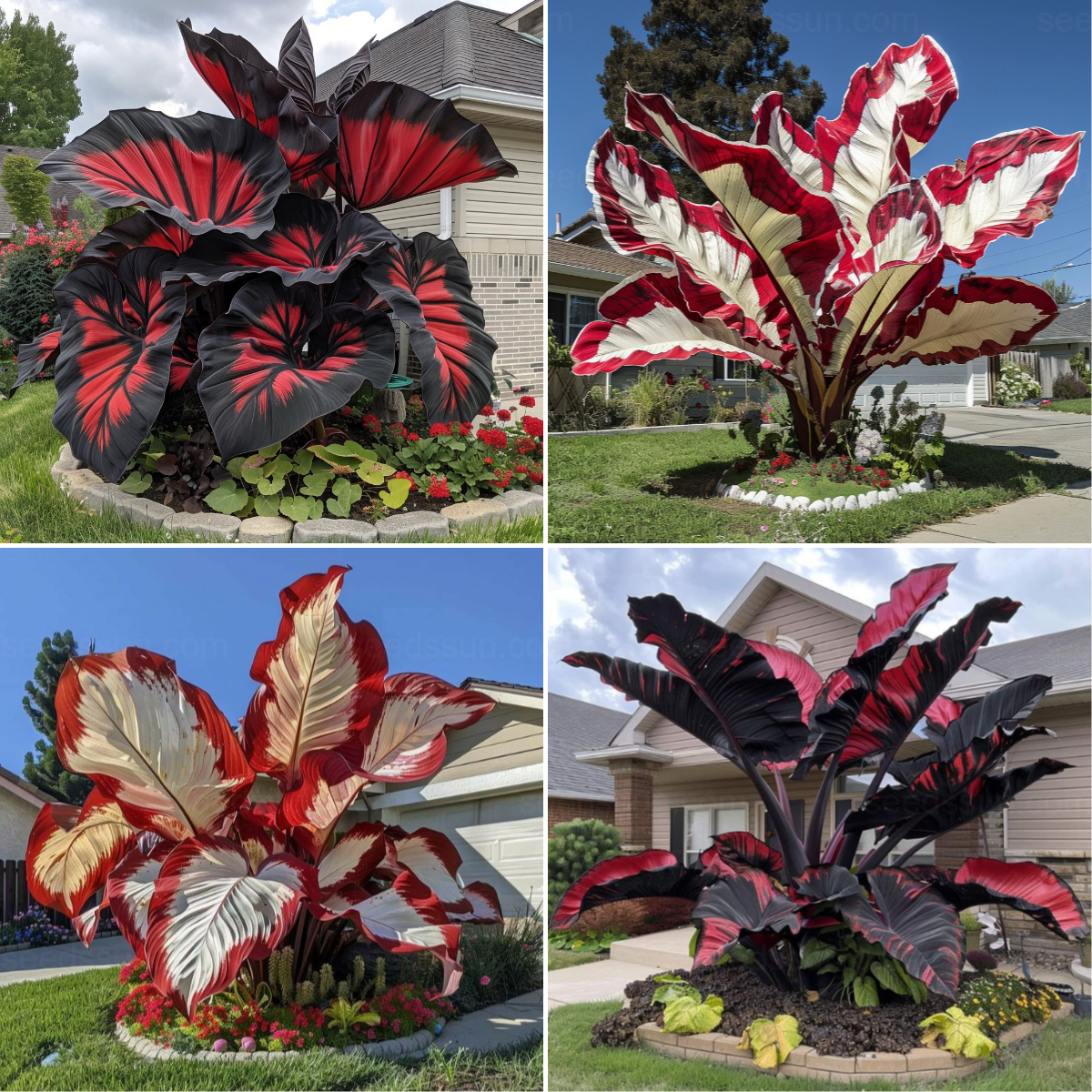 Colorful Giant Caladium Seeds Set