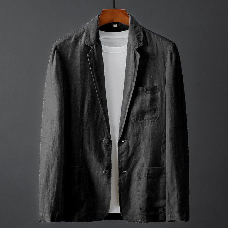 Minimalist Linen Blazer