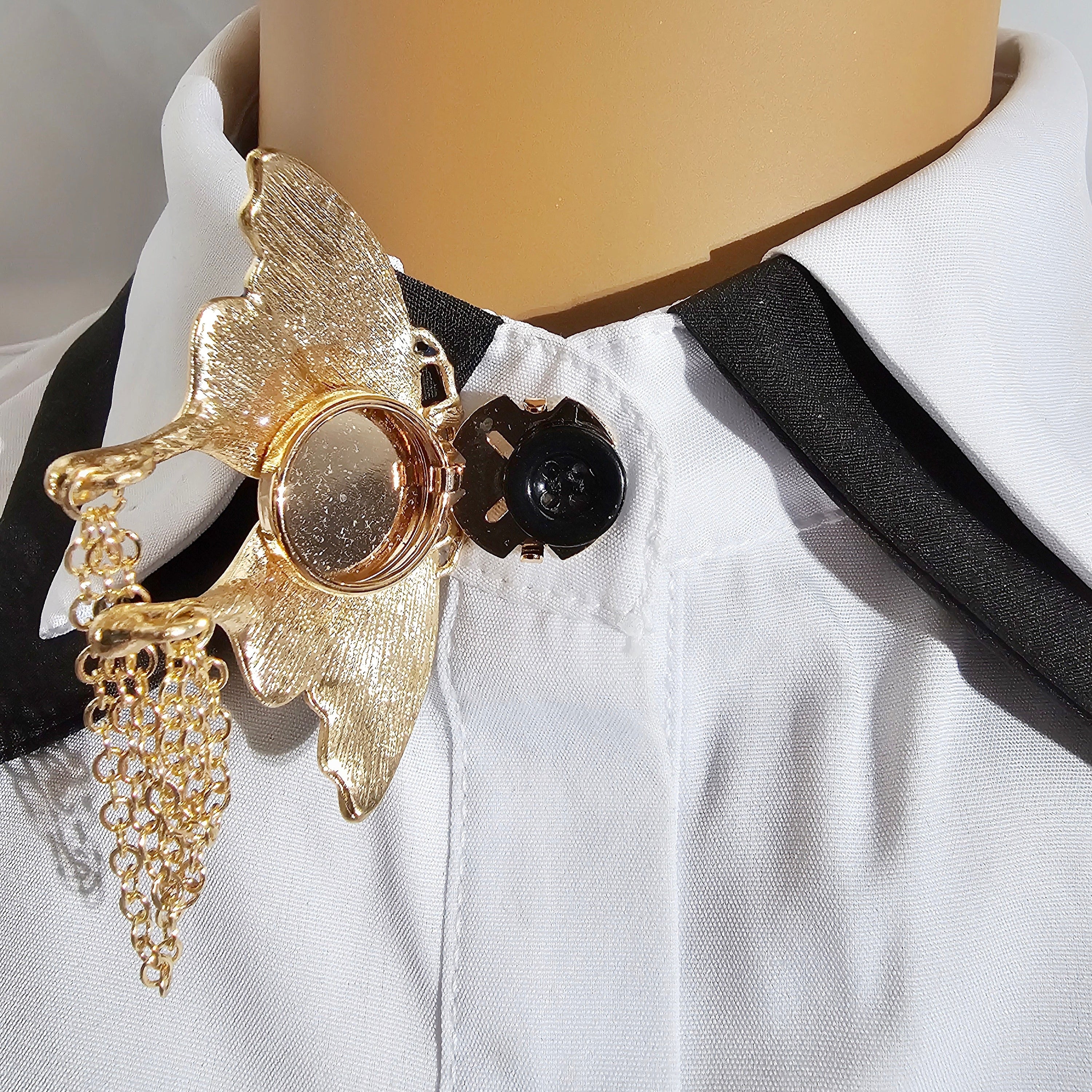 Blue butterfly button cover