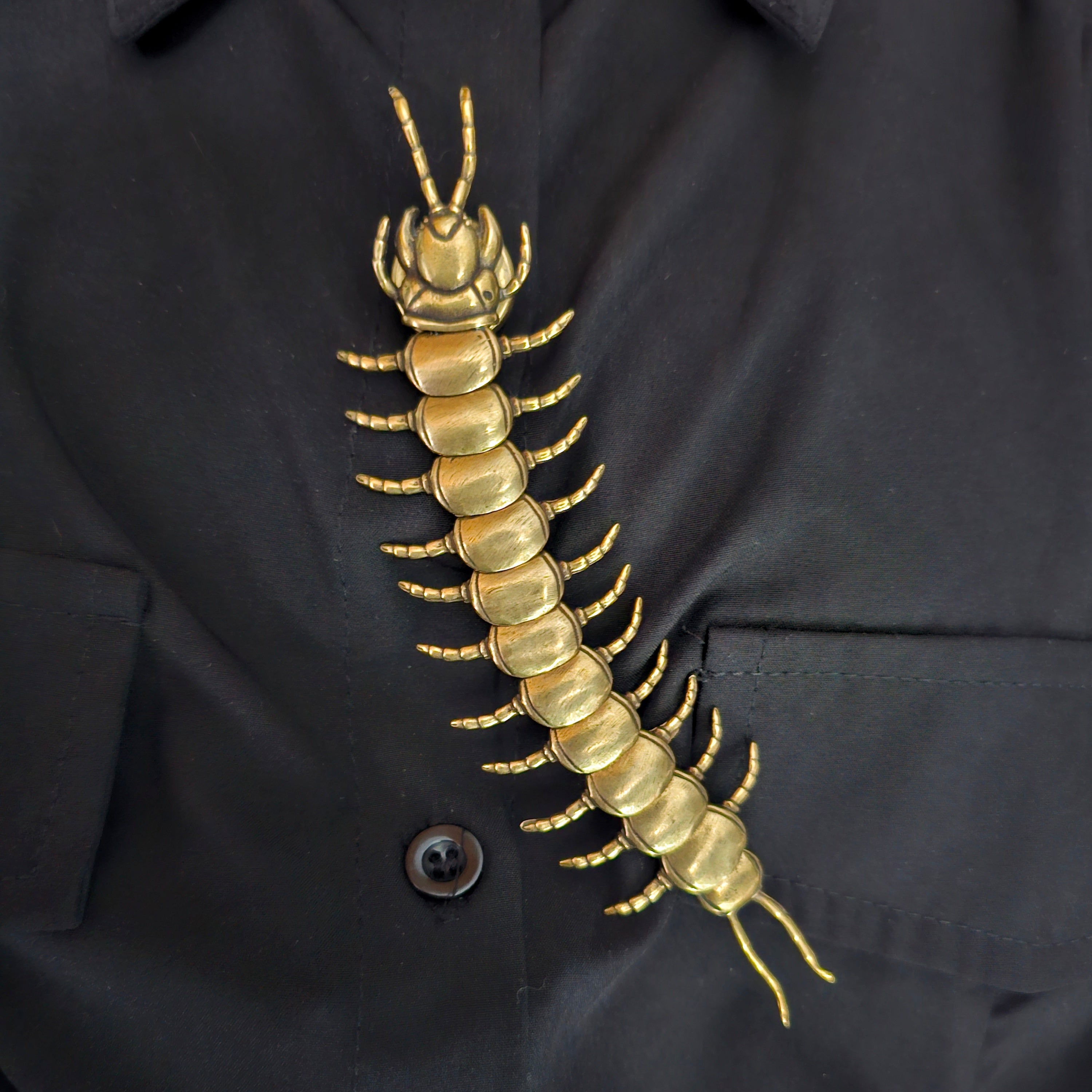 Centipede button cover