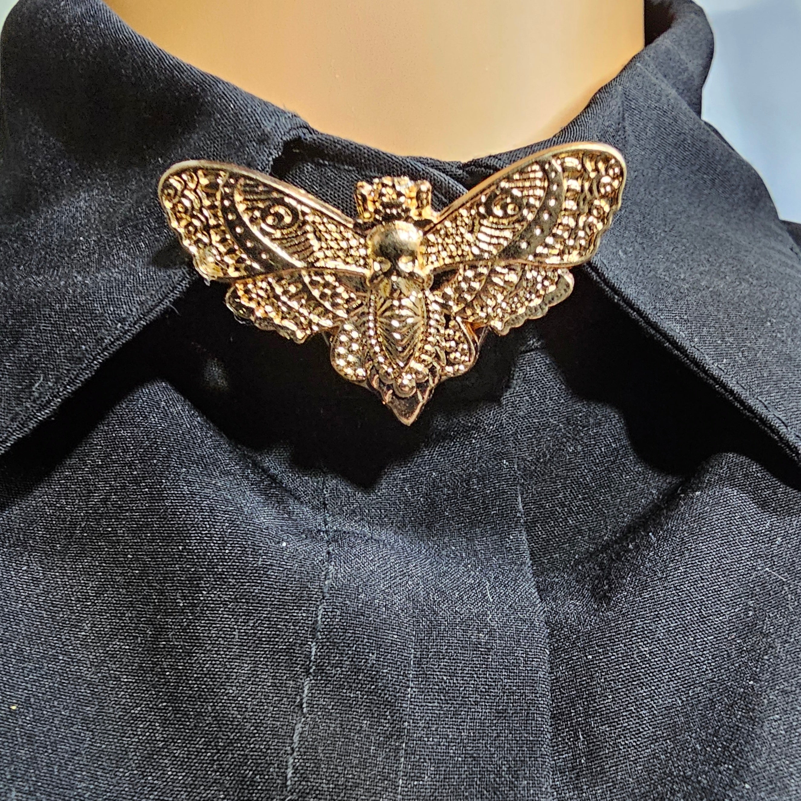 Rose gold moth button cover