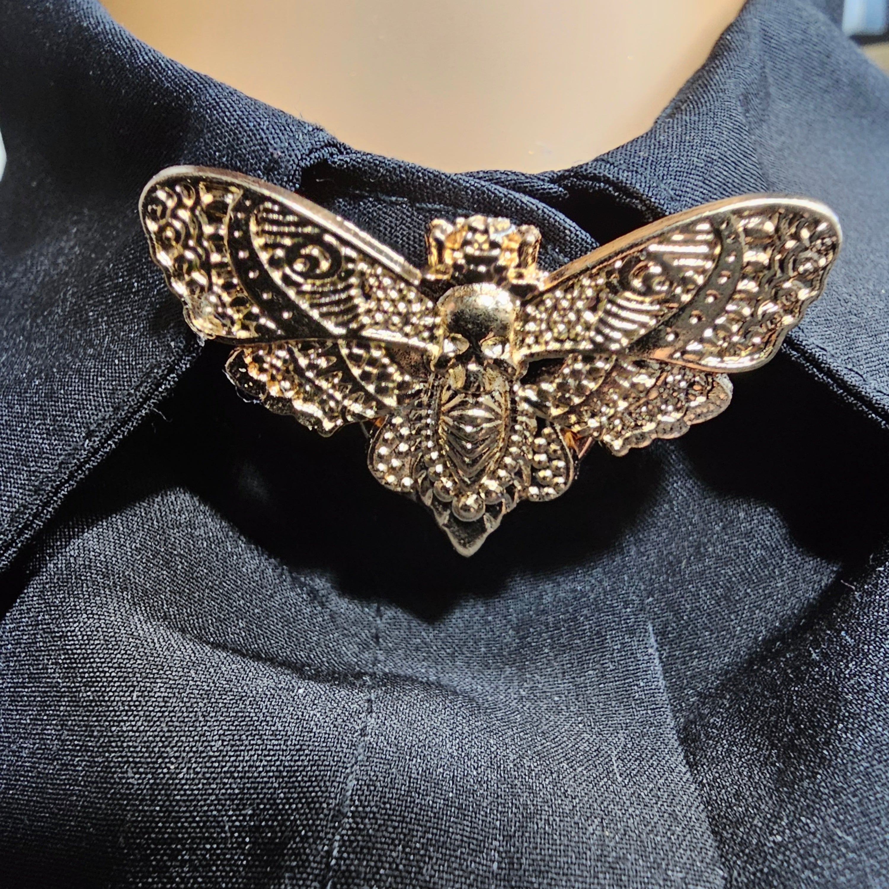 Rose gold moth button cover