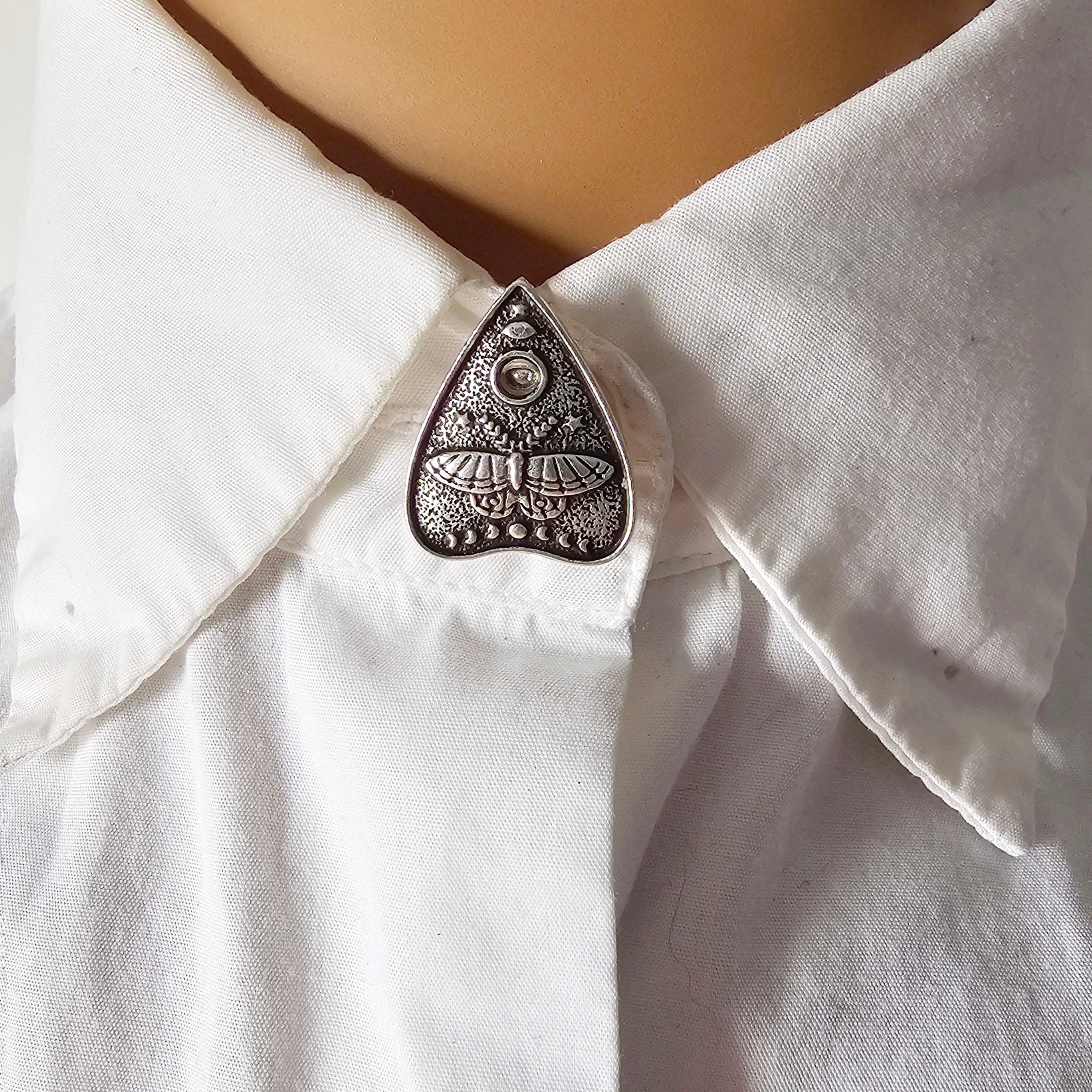 Ouija moth button cover