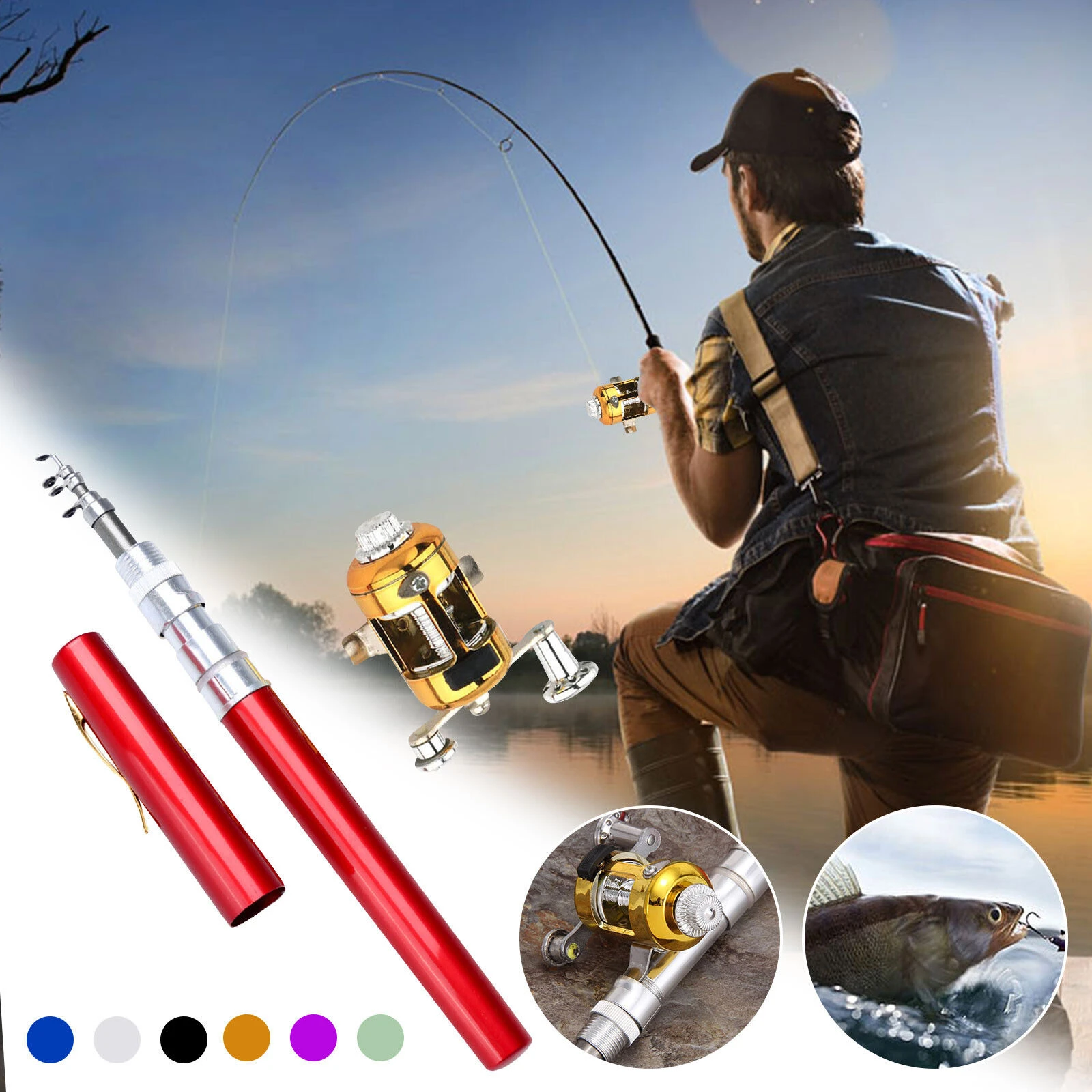 🔥Last Day Hot Sale 48% OFF - Pocket Size Fishing Rod - Buy 2 Get Extra 10% OFF