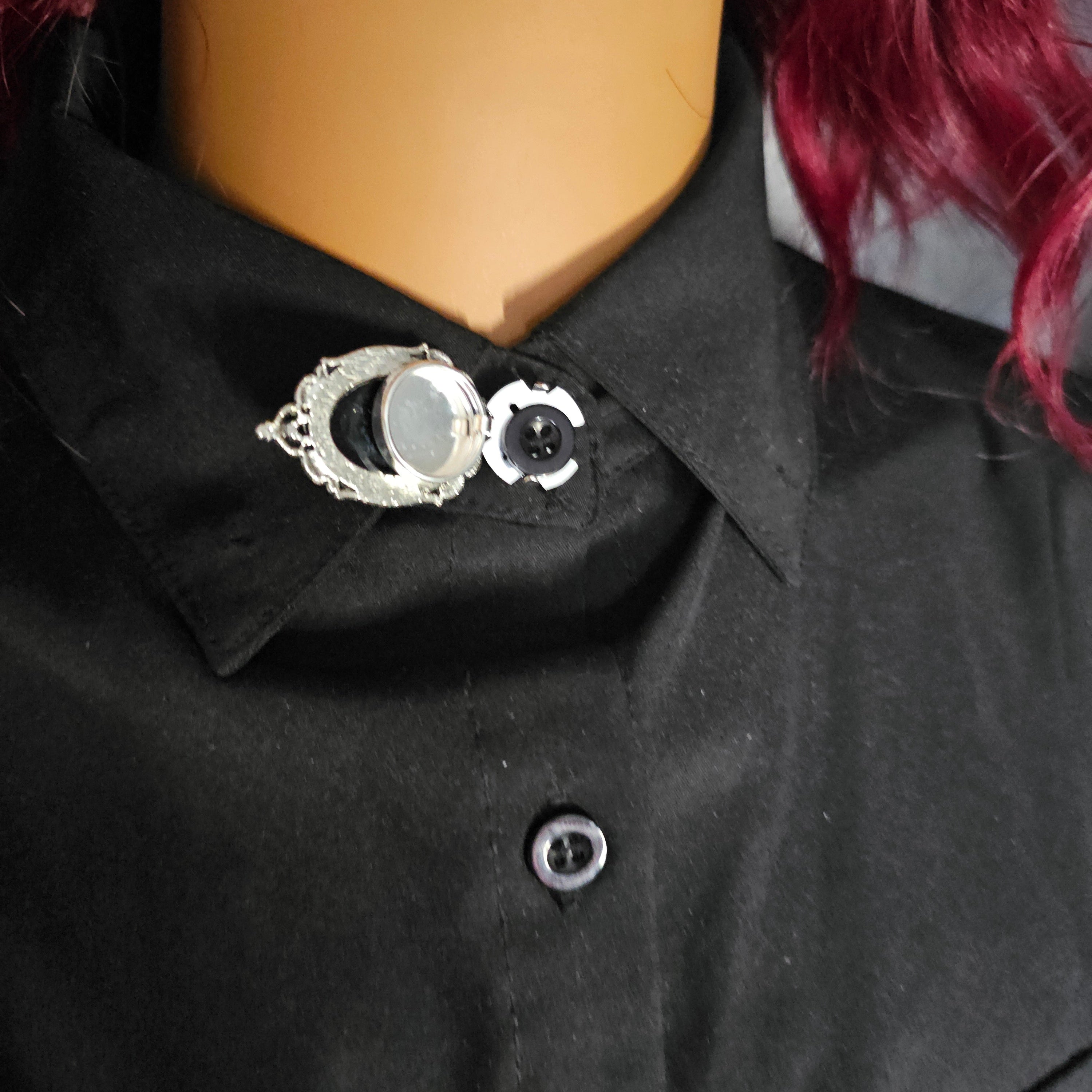 Gothic rose button cover