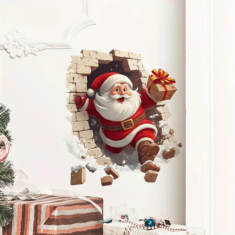 Creative Christmas Santa Wall Stickers