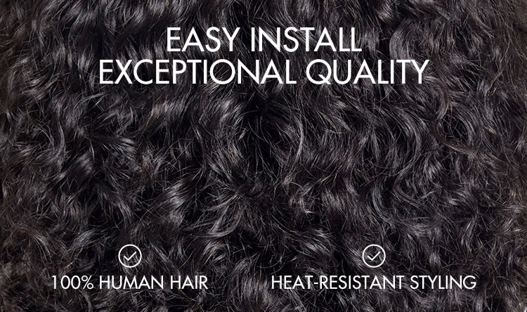 Kinky Straight U Part Quick & Easy Affordable 100% Human Hair Wig-04