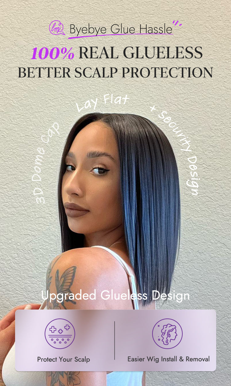 My GO-TO BOB™ - Glueless 5x5 Closure HD Lace Silky Straight Human Hair Wig-20