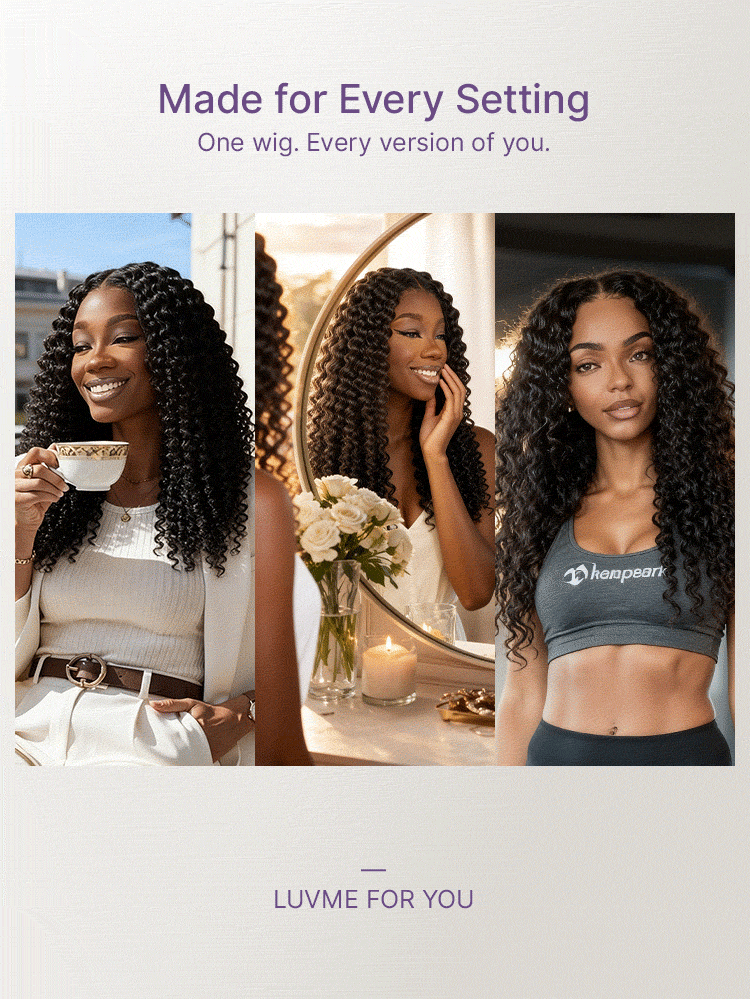 True Scalp Burmese Curly V Part Glueless Human Hair Wig Flexi-Fit Drawstring-17