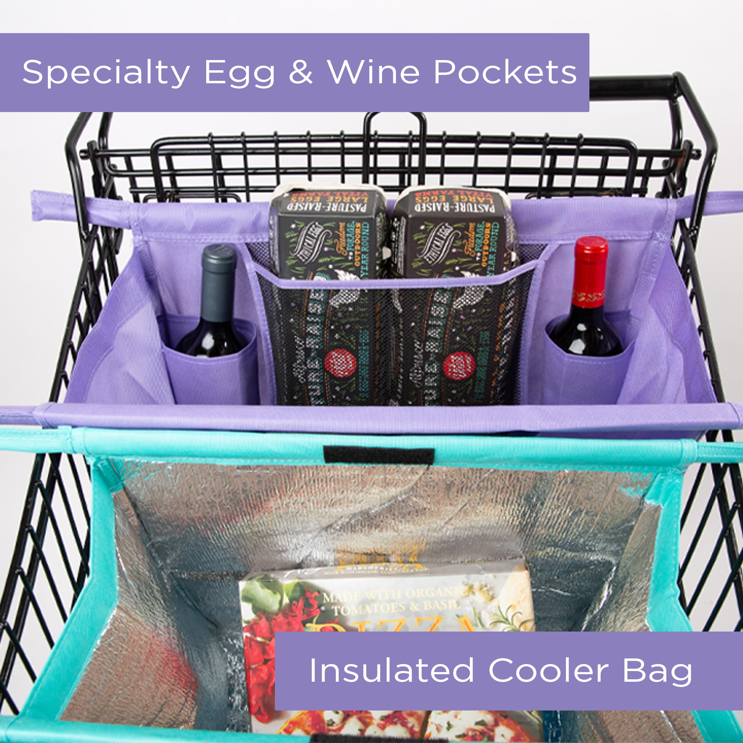 🌎🌱 Reusable Trolley Bags for Shopping Cart Save You From Having To Use Plastic Bags