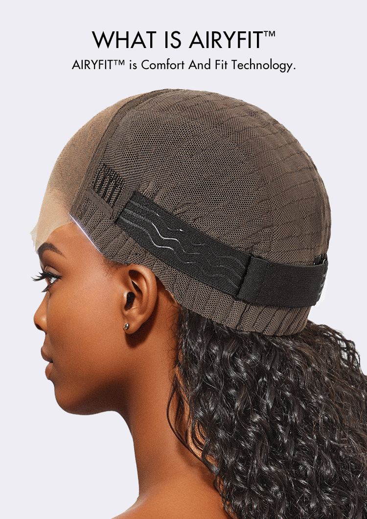 AiryFit™ Scalp Care Wigs - Blonde Highlight Water Wave Snugfit Glueless 5x5 Closure Lace Long Curly Wig Pre-Cut Lace-17