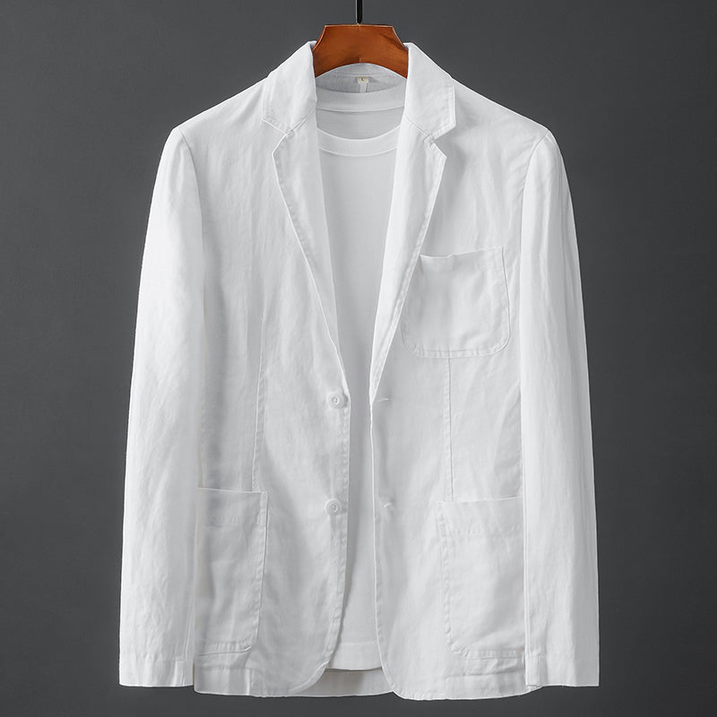 Minimalist Linen Blazer