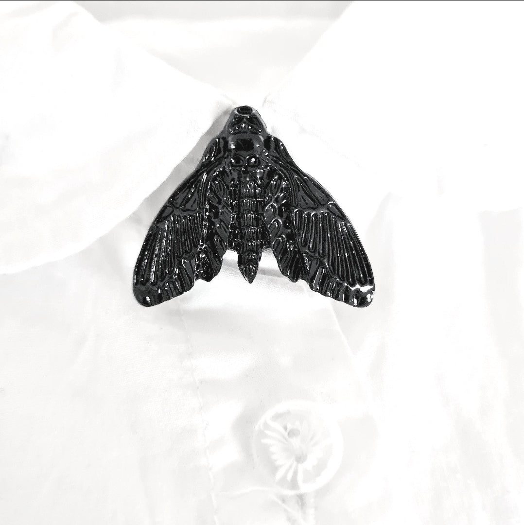 Black moth button covers