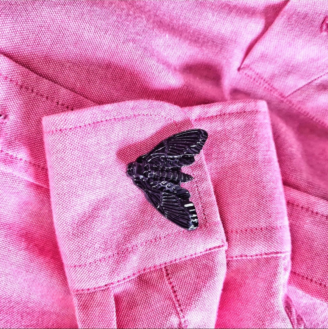 Black moth button covers