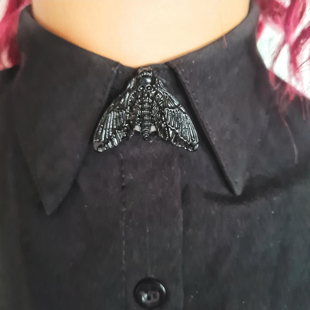 Black moth button covers