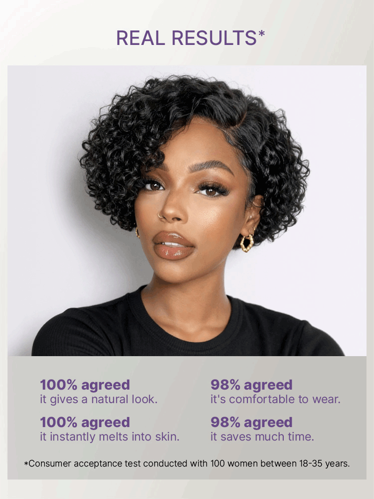 Water Wave Pixie Cut Water Wave Glueless Minimalist HD Lace Short Curly Wig-17
