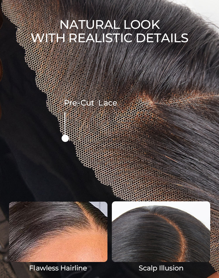 Luvme Hair 180% Density Honey Blonde Highlight Silky Straight Glueless 5x5 Closure HD Lace Long Wig-10