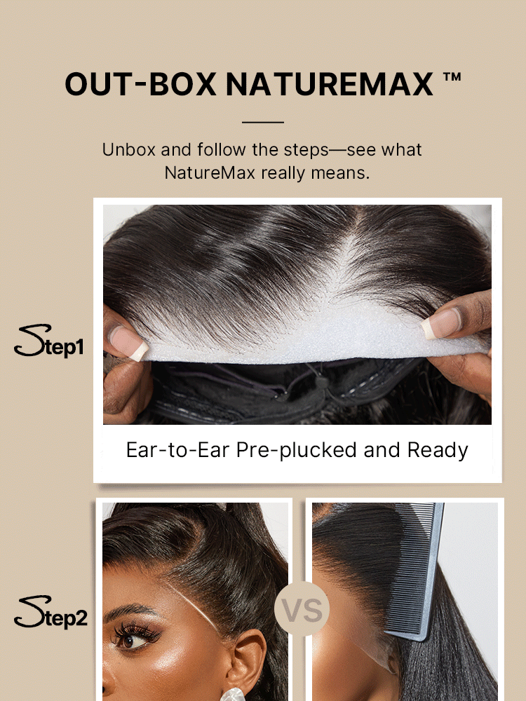 NatureMAX™ 200% / 250% Density Loose Wave Glueless Ear-to-ear 13x4 HD Lace Front Wig Pre-Cut Lace Flexi-Fit Drawstring Cap-21