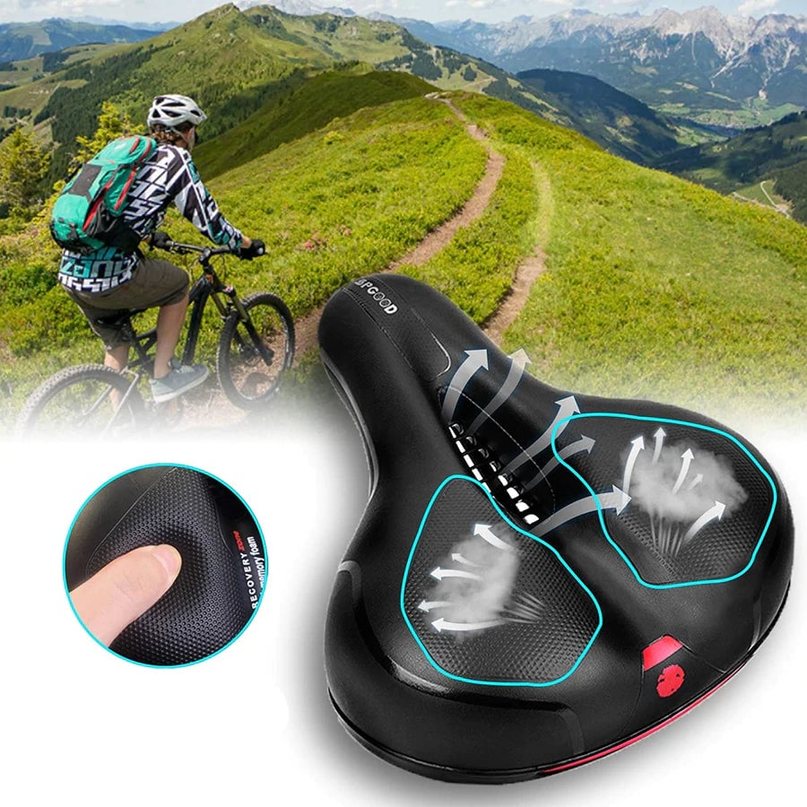 Extra Wide Comfort Bicycle Saddle
