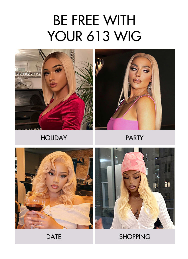 PreMax Wigs - 180% Density Easily Redyed 613 Silky Straight 5x5 Closure HD Lace Glueless Mid Part Long Wig Pre-cut & Plucked & Bleached-04