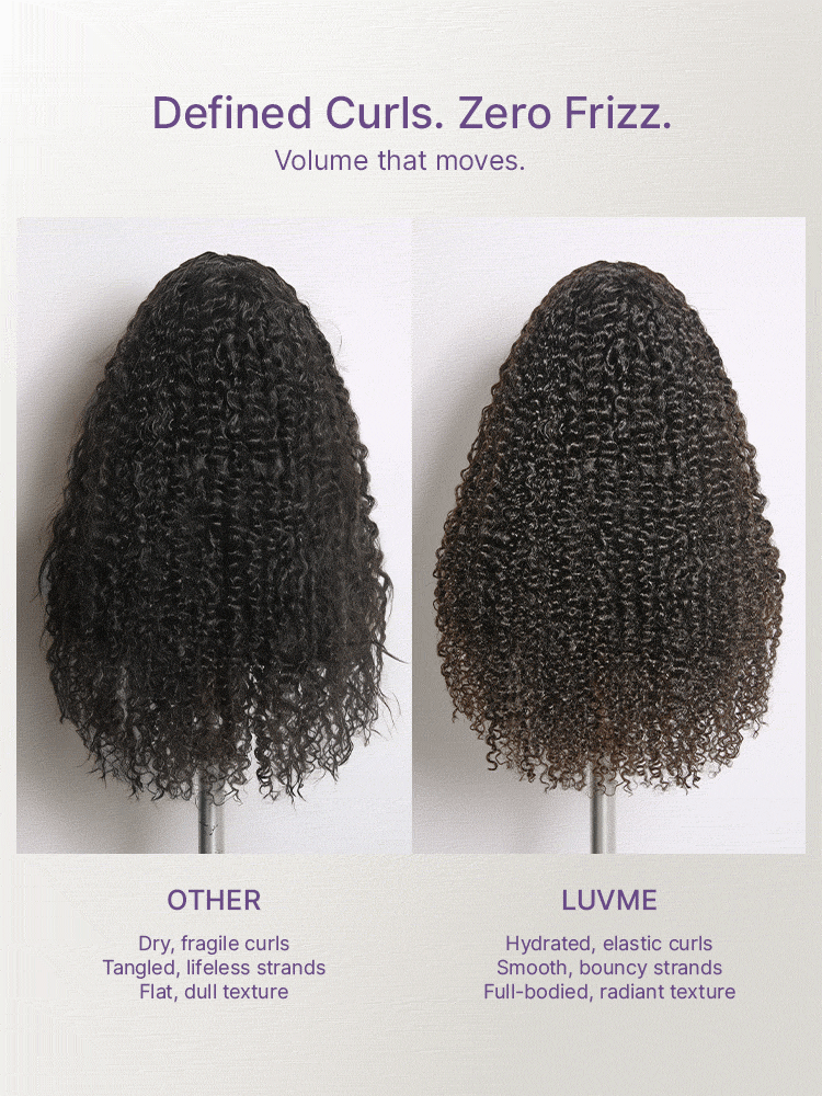 True Scalp Burmese Curly V Part Glueless Human Hair Wig Flexi-Fit Drawstring-14