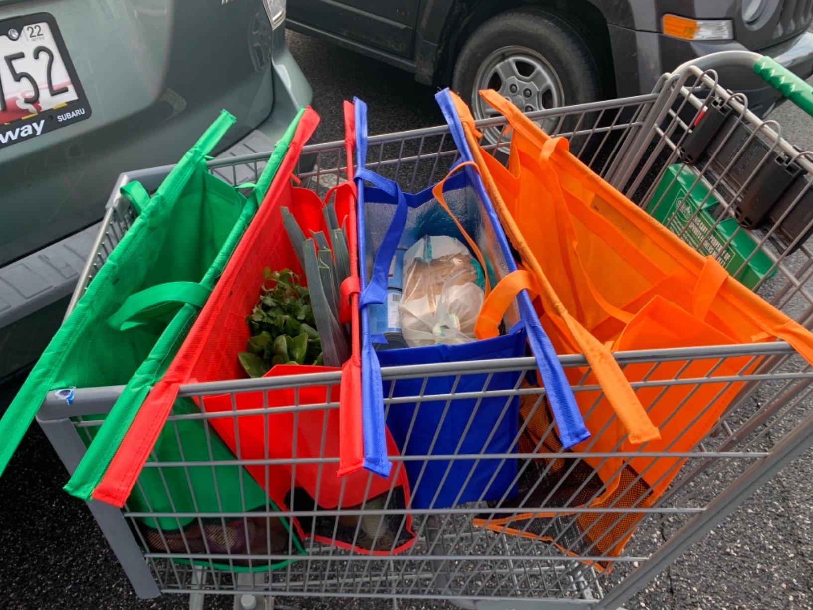 🌎🌱 Reusable Trolley Bags for Shopping Cart Save You From Having To Use Plastic Bags