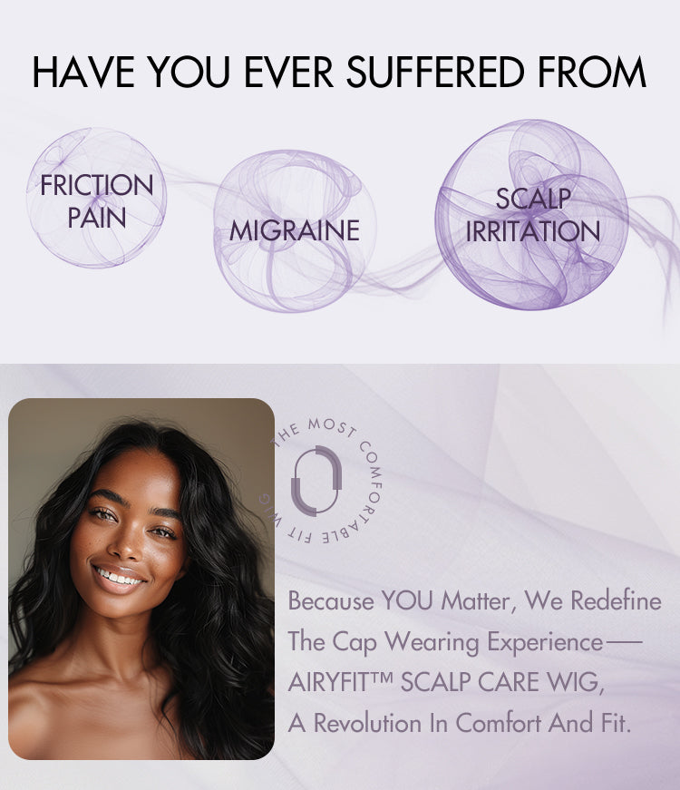 AiryFit™ Scalp Care Wigs - Deep Parting Loose Body Wave Human Hair Wig 11x6 Frontal HD Lace Glueless Wig-17
