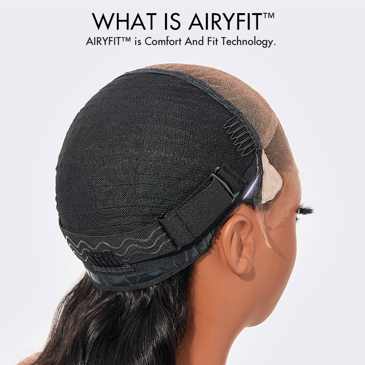 AiryFit™ Scalp Care Wigs - Deep Parting Loose Body Wave Human Hair Wig 11x6 Frontal HD Lace Glueless Wig-18