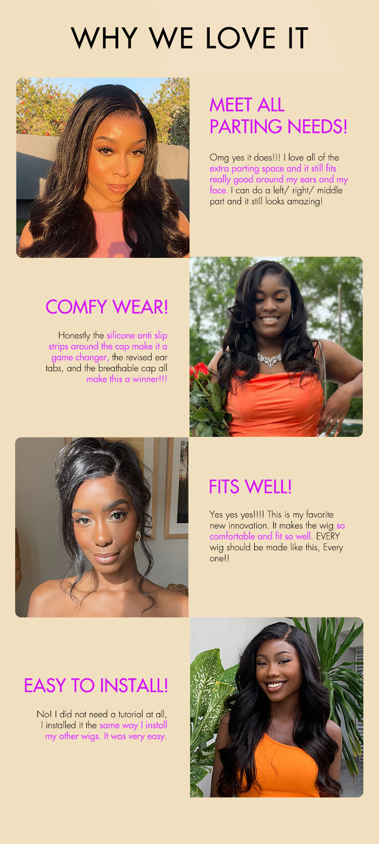 Luvme Hair PartingMax Glueless Wig Ombre Brown Loose Body Wave 7x6 Closure HD Lace Wig - US Only-13