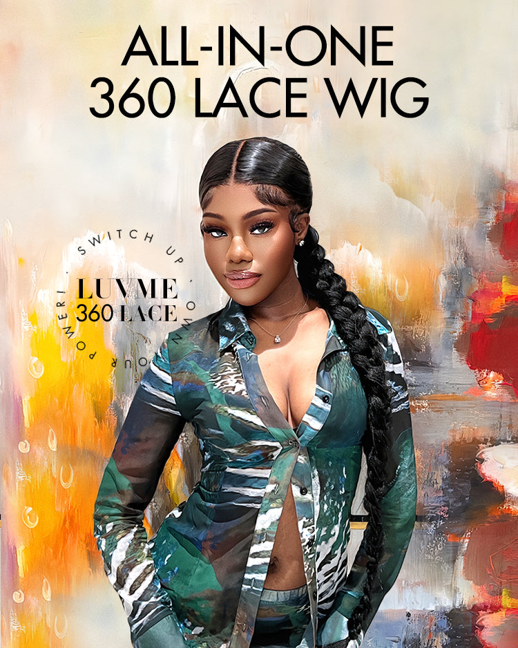 Water Wave 360 Lace Flexi-Fit Invisi Drawstring Cap Long Wig 100% Human Hair Pre-bleached & Pre-plucked & Pre-Cut Lace-10